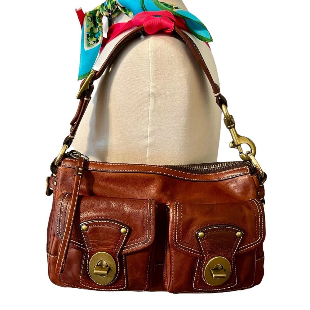 ‼️SOLD‼️ Coach 65th Anniversary Legacy Whiskey Brown  Handbag #10328 Vintage Bag